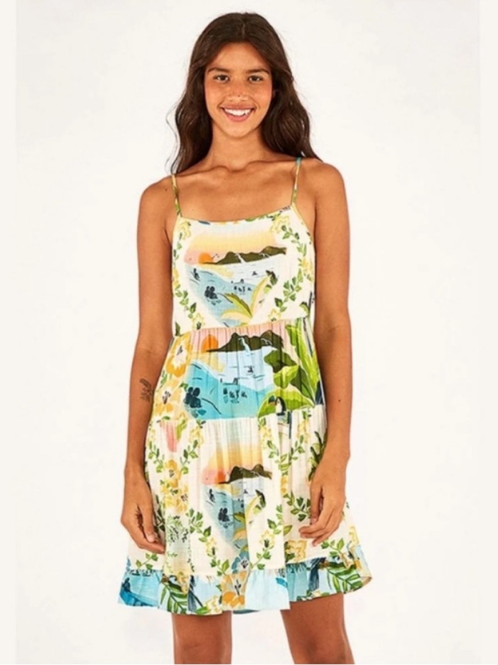 Farm Rio “Dia De Sol” Mini Dress